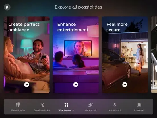صور Philips Hue in-store app iPad 