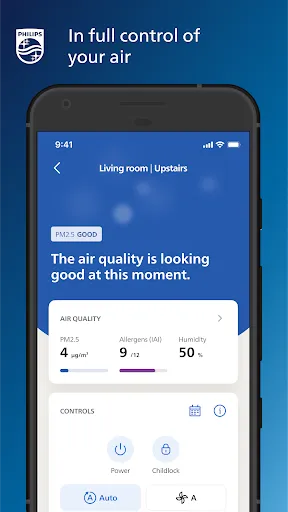 ภาพหน้าจอของ Philips Air+