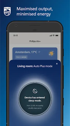 ภาพหน้าจอของ Philips Air+