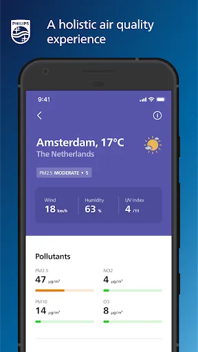 ภาพหน้าจอของ Philips Air+