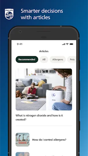 ภาพหน้าจอของ Philips Air+