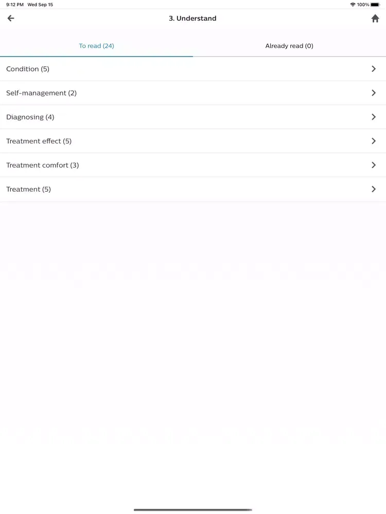 Capturas de tela do Health Guide+ iPad 