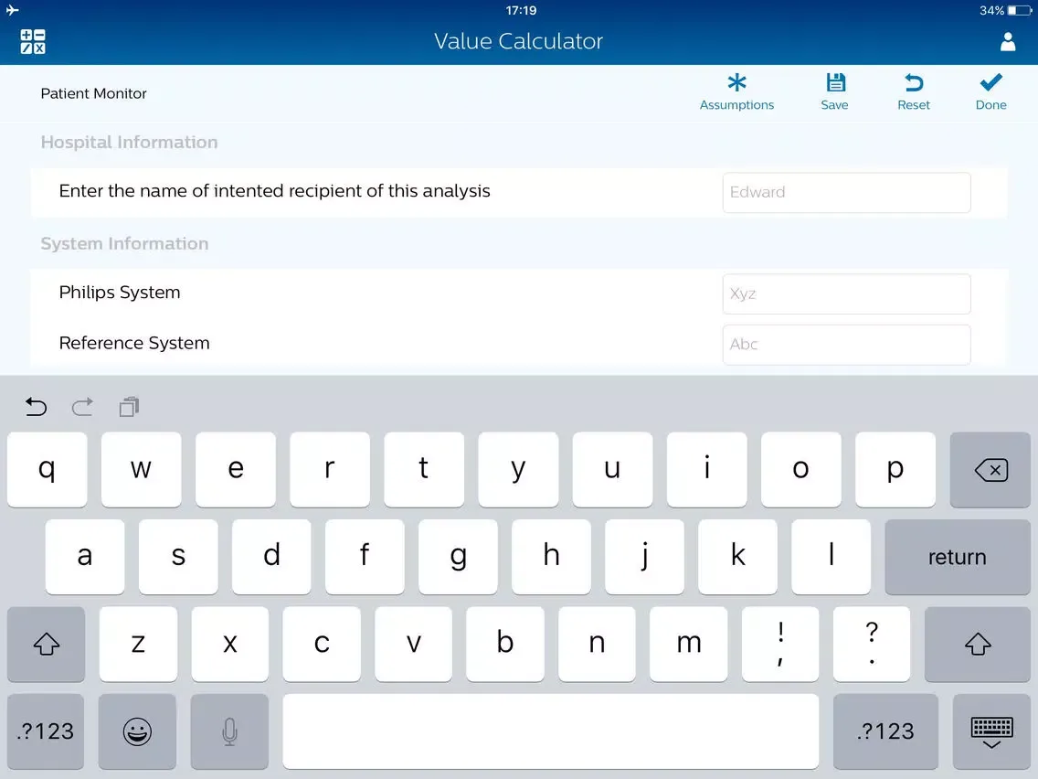 Captures d'écran de Philips Value Calculator iPad 