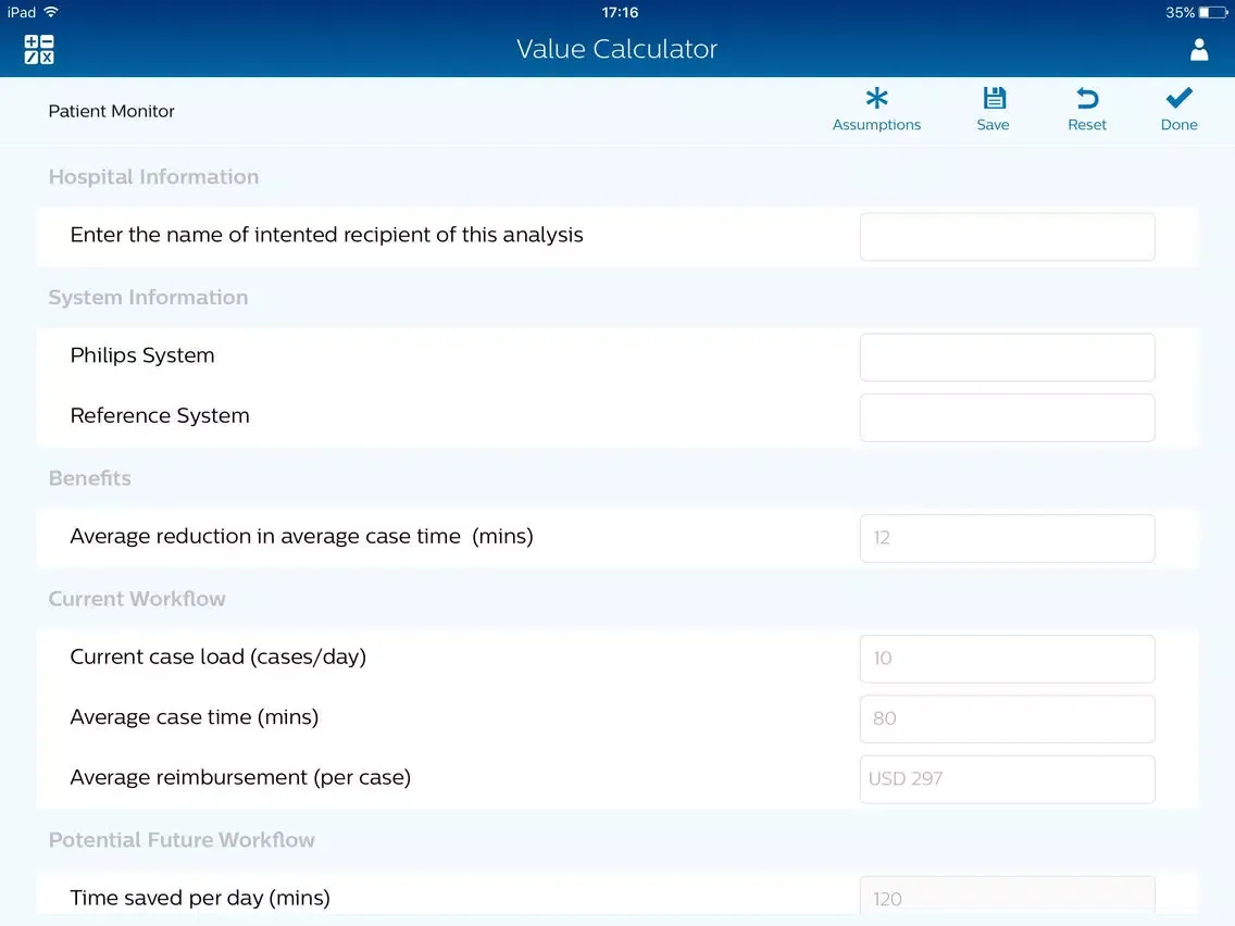 Captures d'écran de Philips Value Calculator iPad 