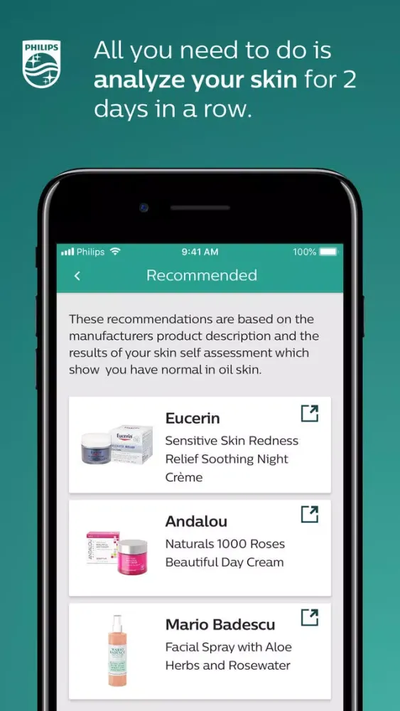 Captures d'écran de Philips Skincare