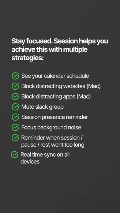 Session - Pomodoro Focus Timer Screenshots