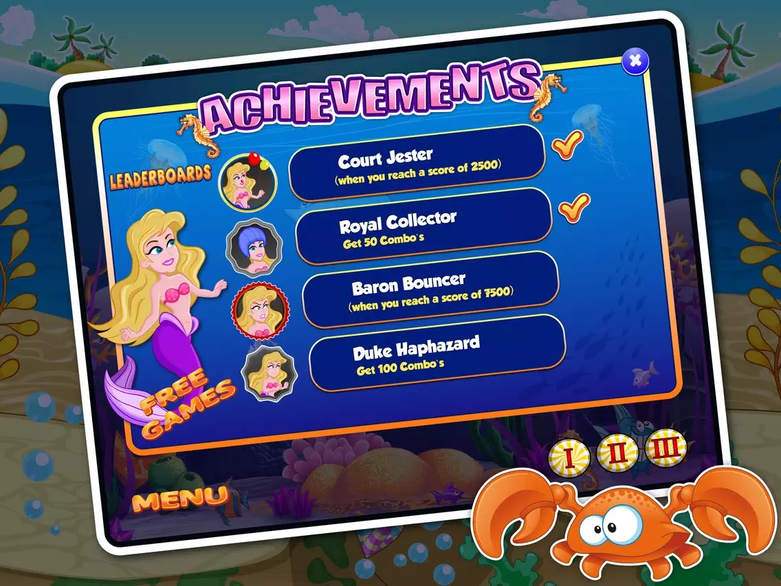 Ảnh chụp màn hình của Mermaid Jump World – Swimming and Grabbing Gadgets Under the Sea FREE iPad 