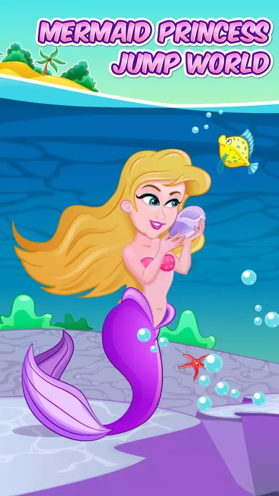 Ảnh chụp màn hình của Mermaid Jump World – Swimming and Grabbing Gadgets Under the Sea FREE
