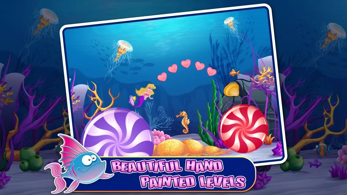 Ảnh chụp màn hình của Mermaid Jump World – Swimming and Grabbing Gadgets Under the Sea FREE