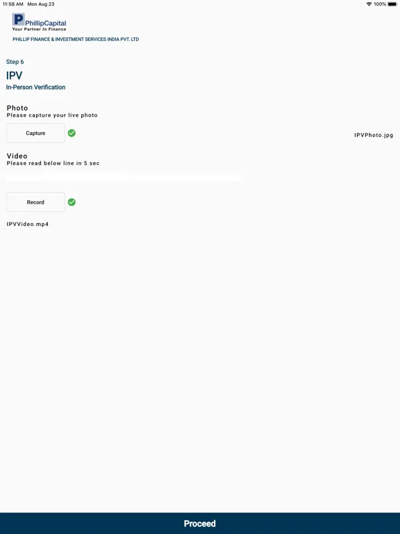 Phillip eKYC iPad  स्क्रीनशॉट