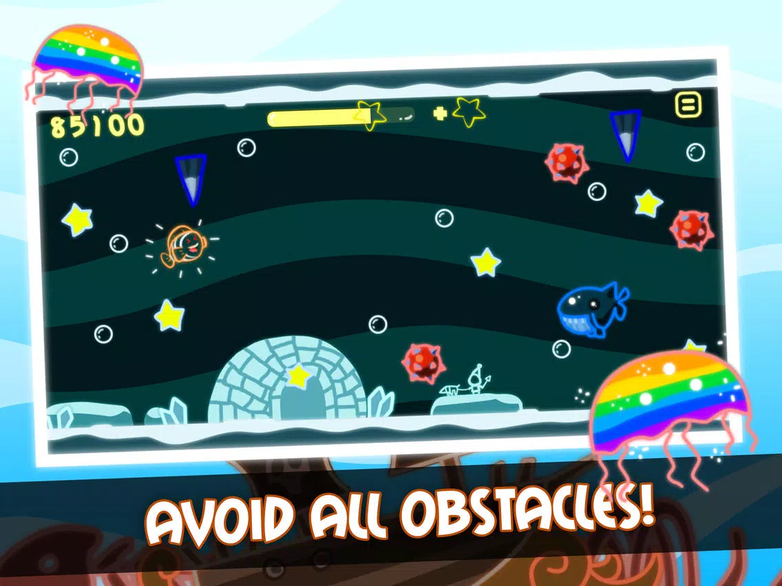 ภาพหน้าจอของ A Swim on Neon - Glow Ski Escape of Forge Mania Tower! 3D Blitz Edition iPad 