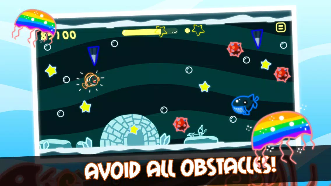 ภาพหน้าจอของ A Swim on Neon - Glow Ski Escape of Forge Mania Tower! 3D Blitz Edition