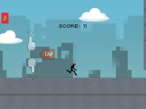 Stickman Runner Sprint City - Jump, Dash, & Swing in Stunt Draw City 2 : Parkour Running iPad  Screenshots