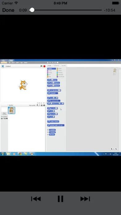 Capturas de tela do Tutorials for Scratch Lite
