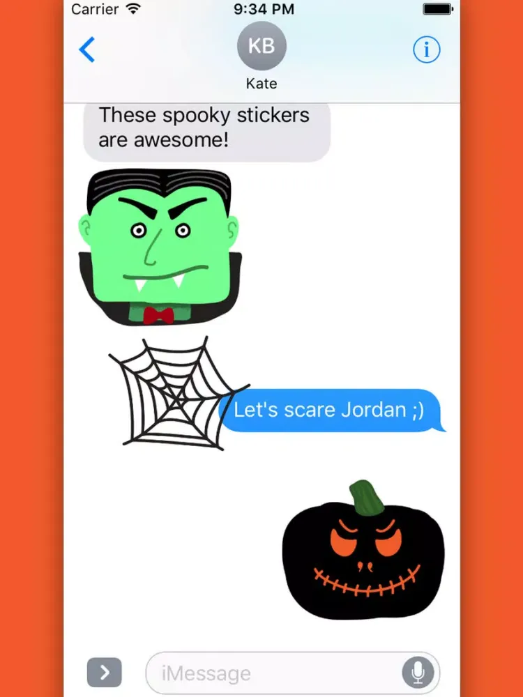 Capturas de pantalla de Spooky Smiles Sticker Pack iPad 