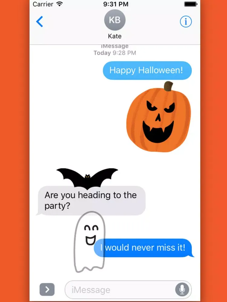 Capturas de pantalla de Spooky Smiles Sticker Pack iPad 