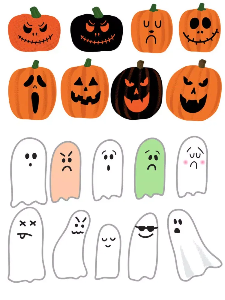 Capturas de pantalla de Spooky Smiles Sticker Pack iPad 
