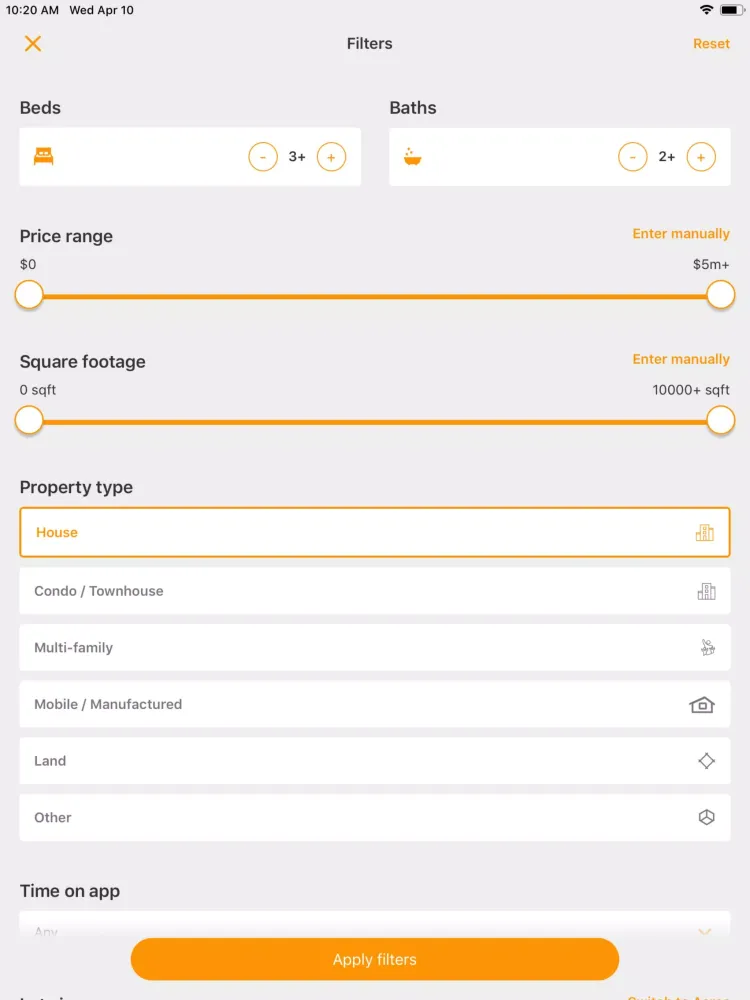 Captures d'écran de Philly Home Search