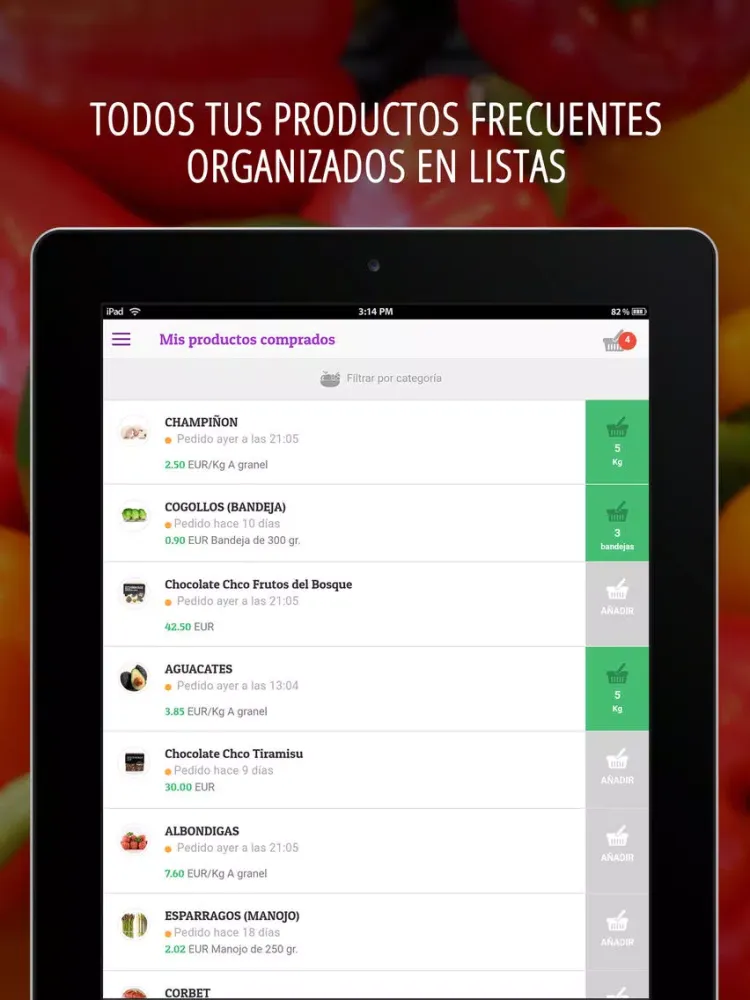 Скриншоты Philomarket Pedidos Hosteleria iPad 
