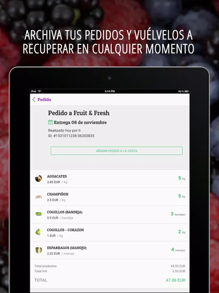Скриншоты Philomarket Pedidos Hosteleria iPad 