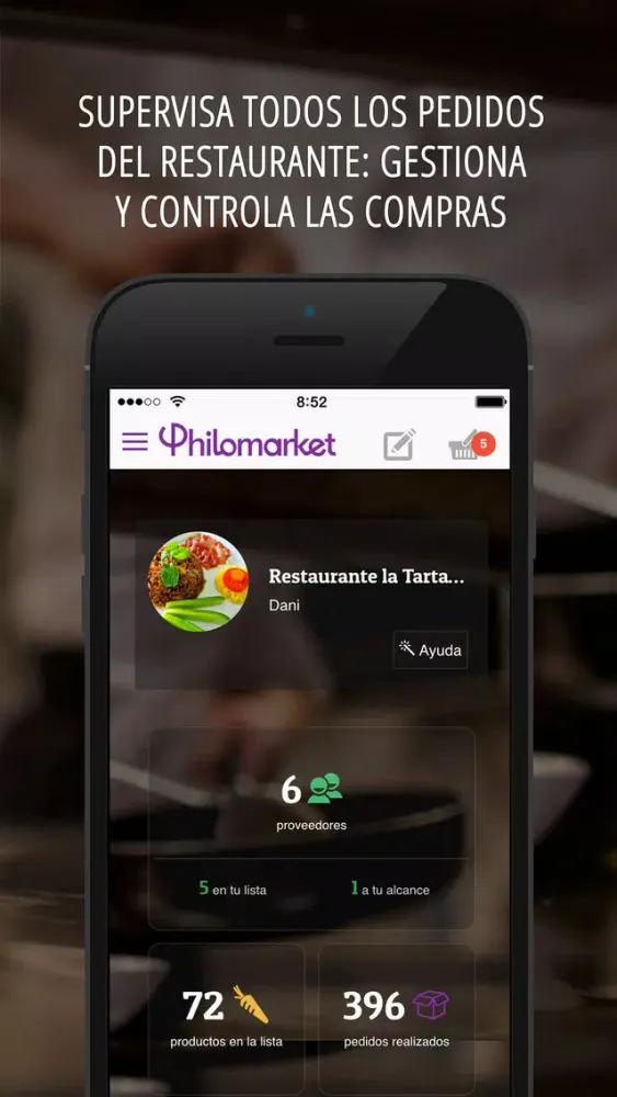 Скриншоты Philomarket Pedidos Hosteleria