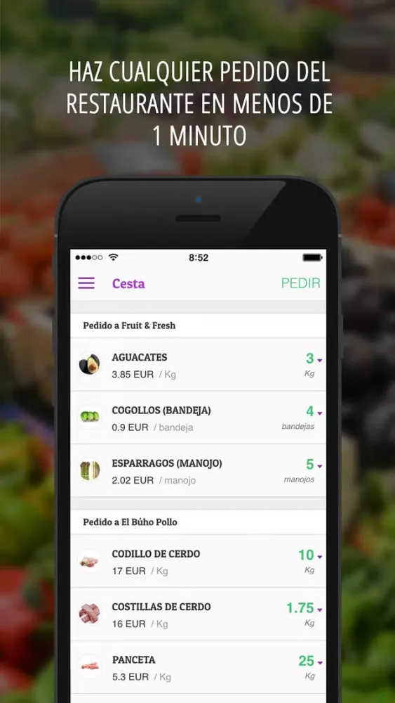 Скриншоты Philomarket Pedidos Hosteleria