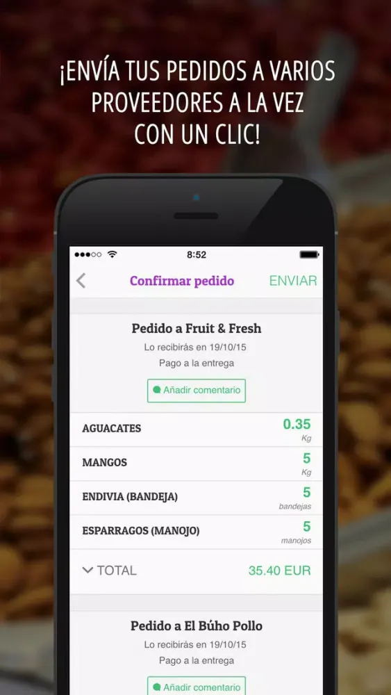 Скриншоты Philomarket Pedidos Hosteleria