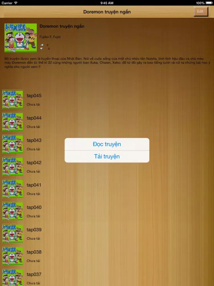 truyen tranh doremon iPad  Screenshots