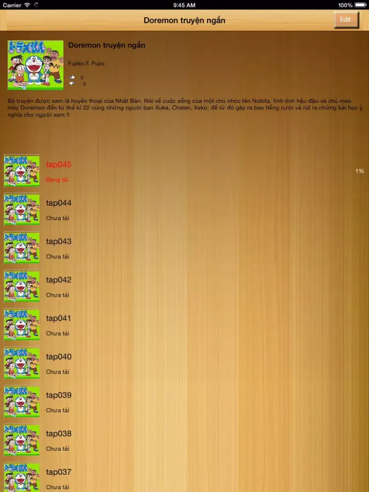 truyen tranh doremon iPad  Screenshots