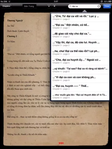 TruyenKiemHiep iPad  Ekran Görüntüleri