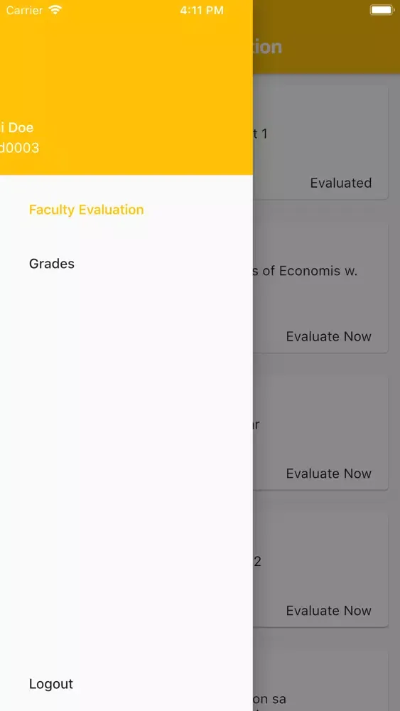 Captures d'écran de Philsmile Student Portal