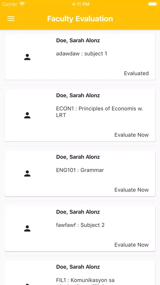Captures d'écran de Philsmile Student Portal