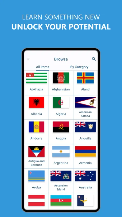 Learn Flags of the World スクリーンショット
