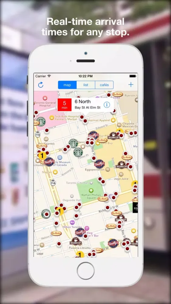 Tangkapan layar myBus Transit App