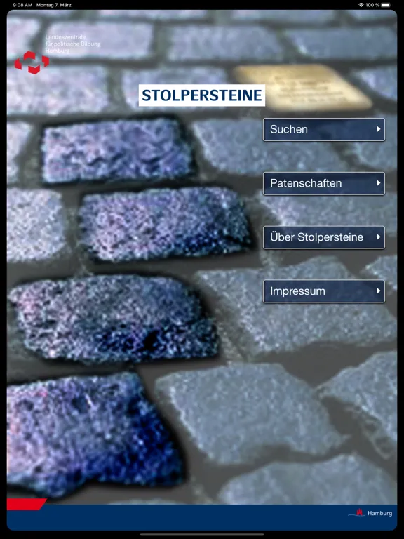 ภาพหน้าจอของ Stolpersteine Hamburg iPad 