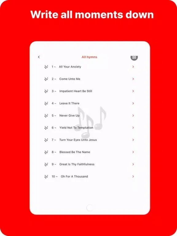 Gospel Hymns & Songs plus iPad  스크린샷
