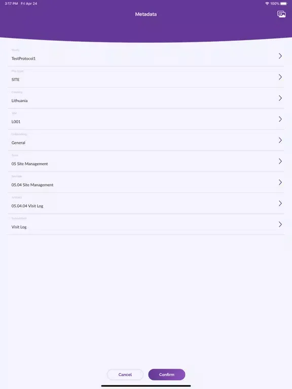 Screenshot di PhlexTMF Mobile Scanning iPad 