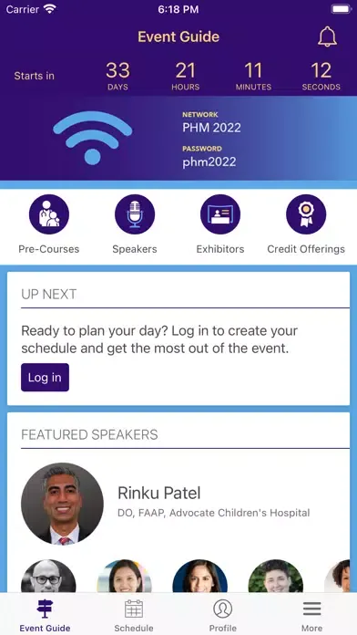 Capturas de pantalla de PHM Events