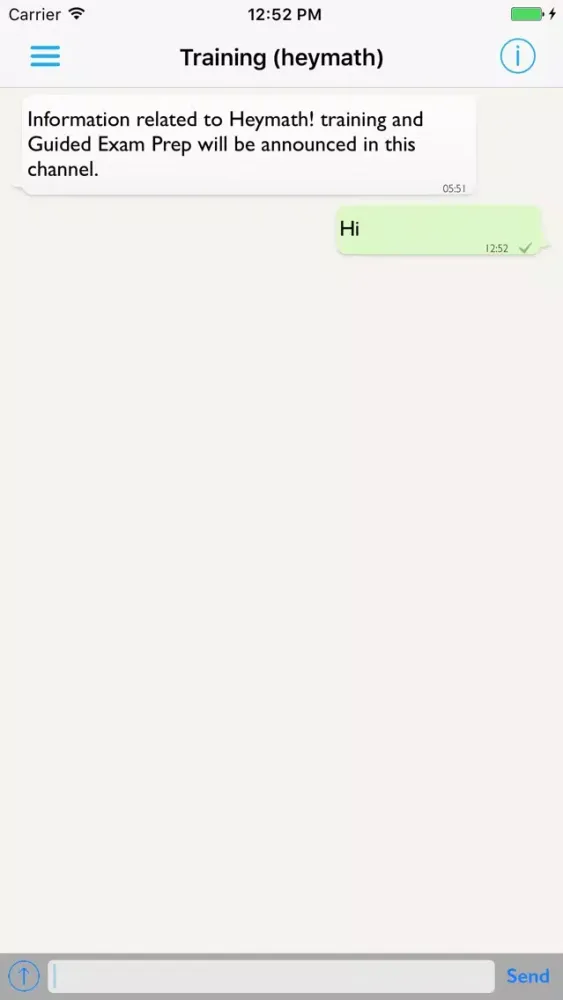 HeyMath! Messenger Screenshots