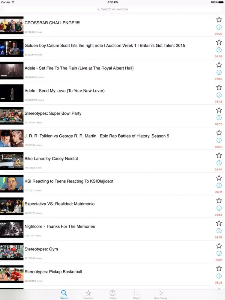 Screenshot di Free Tube - Music Play, Playlist for Youtube iPad 