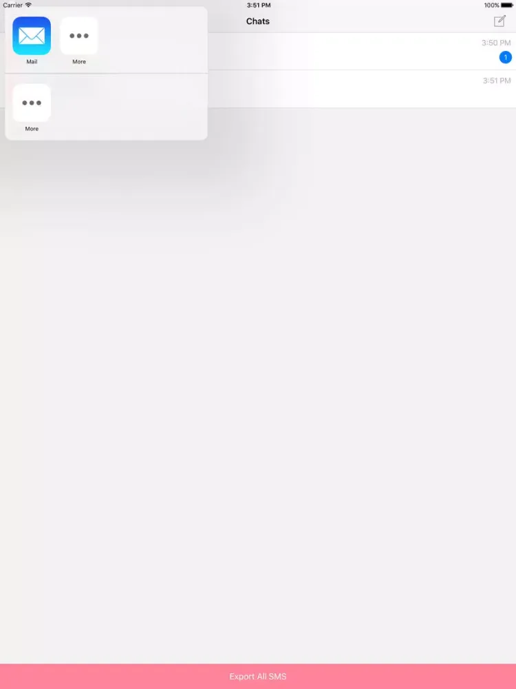 Message Export : Sending & Save Print Backup SMS iPad  スクリーンショット