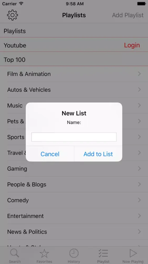 Music Tube Playlist manager for Youtube Screenshots