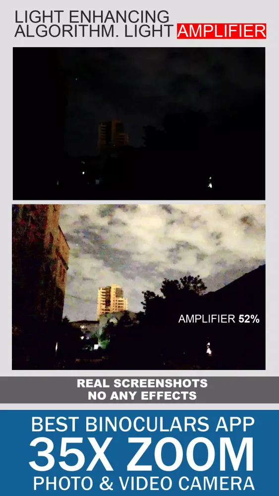 Binoculars 35x zoom Night Mode (Photo and Video)应用截图