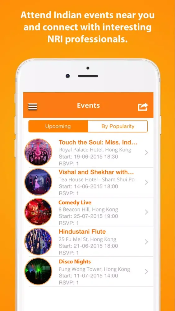 Tangkapan skrin IndiansInHK #1 App to connect with Indians in HK