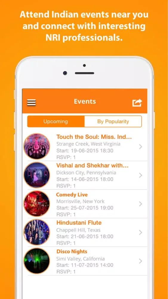 ภาพหน้าจอของ IndiansInUS #1 App to connect with Indians in US