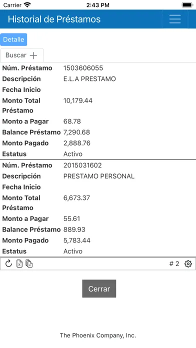 Capturas de tela do Monet HR Empleado