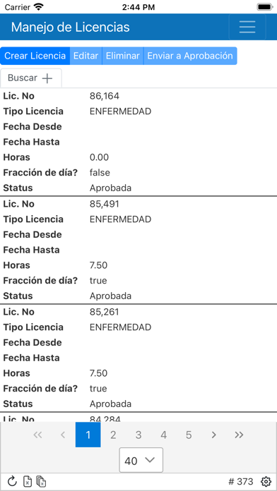Monet HR Empleado Screenshots