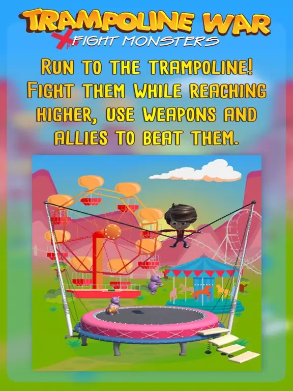 Trampoline War : Fight Monster iPad  Screenshots