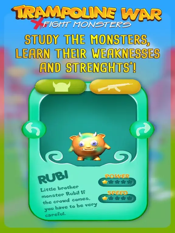 Trampoline War : Fight Monster iPad  Screenshots