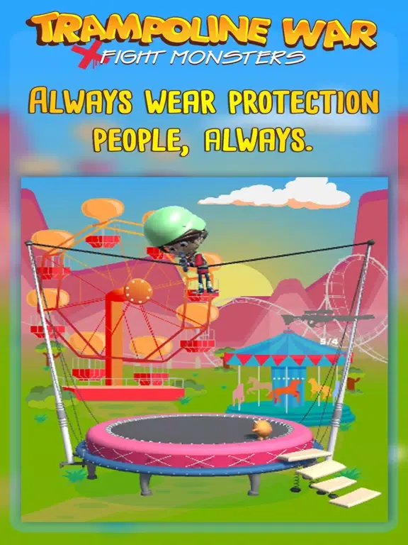 Trampoline War : Fight Monster iPad  Screenshots